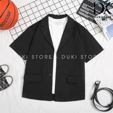 Áo vest nam, áo blazer nam 2 cúc Hàn Quốc màu đen thanh lịch LZB0069