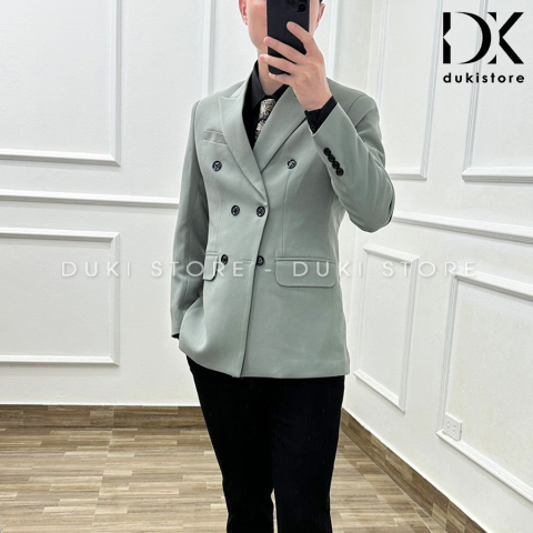Áo vest nam blazer nam màu xám phong cách Hàn Quốc EDK0009