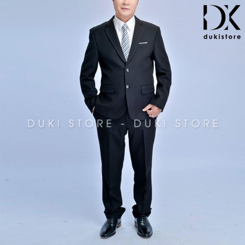 Bộ vest nam trung niên màu đen lịch lãm DKG0002