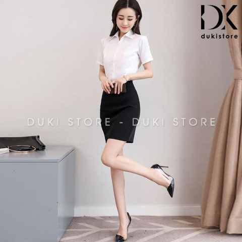 Chân váy công sở bút chì nữ màu đen đẹp CVN0001